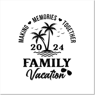 Palm Tree Family Vacation 2024 Posters and Art